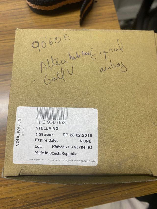 espiral airbag golf quinta generación