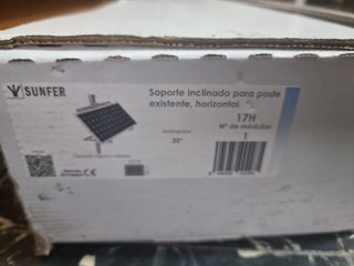 Soporte placa solar para poste 