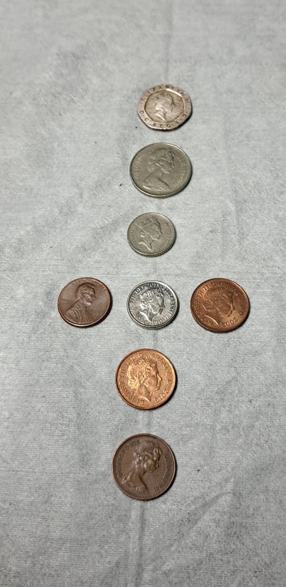 8 Monedas Inglesas