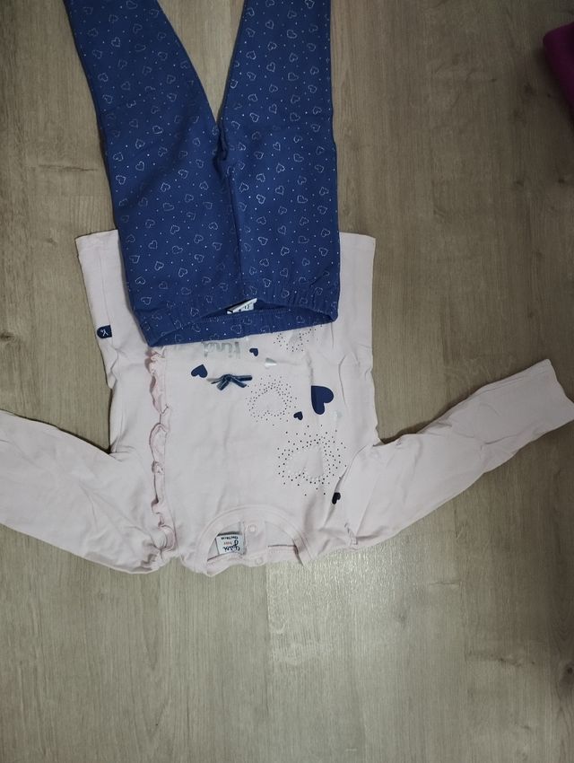 Conjunto camiseta pantalón niña 12 meses