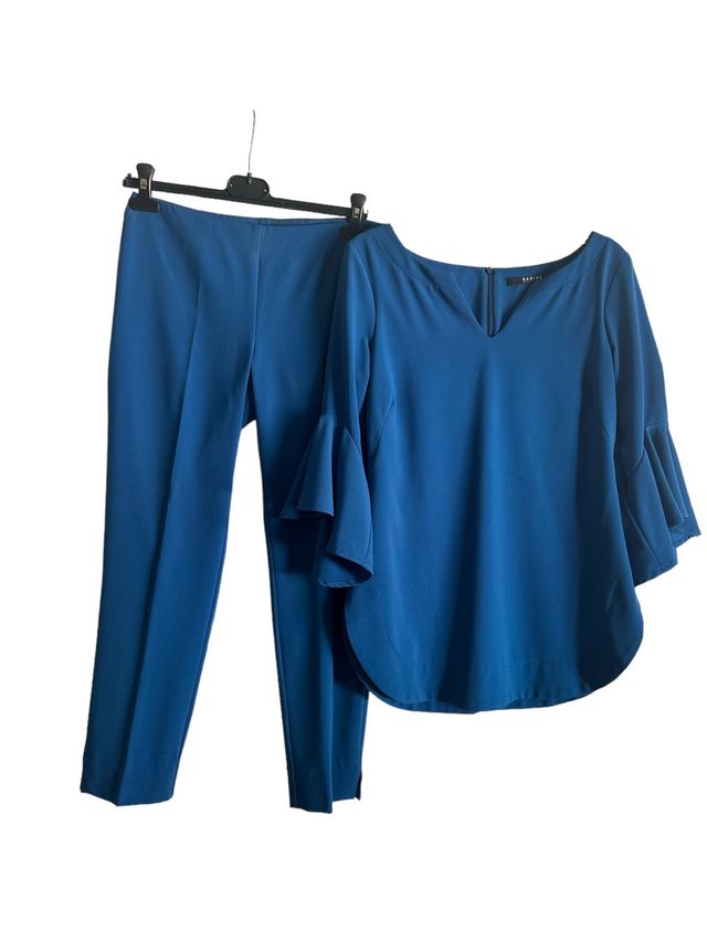 completo casacca e pantalone blue royal