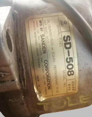 Compresor aire acondicionado SD-508 Seat Toledo I