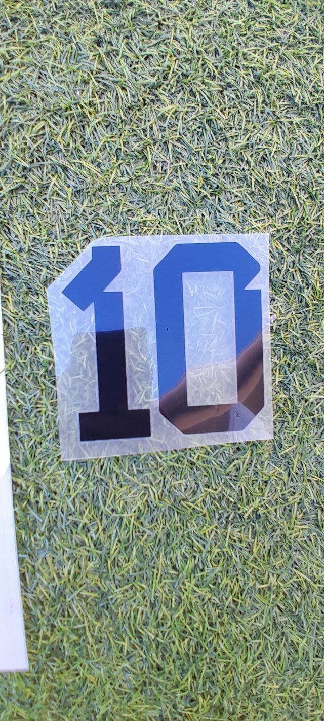 Estampado nombre y numero de Messi