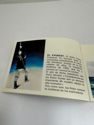 Libreto Su Rolex Oyster año 1979