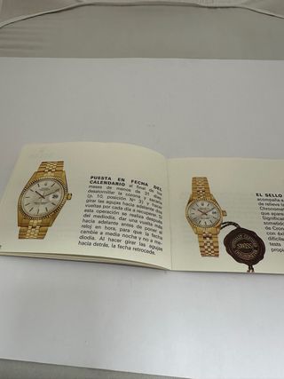 Libreto Su Rolex Oyster año 1979