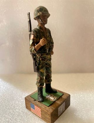 soldado americano, coleccion figuras plomo