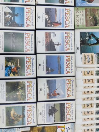 Cintas video vhs y revistas de pesca