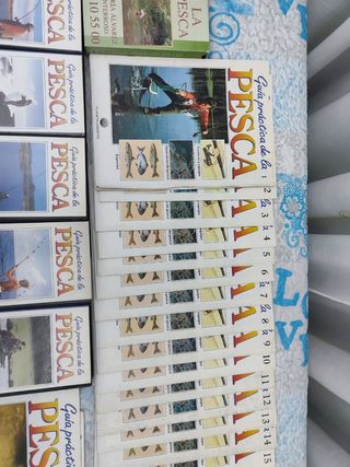 Cintas video vhs y revistas de pesca