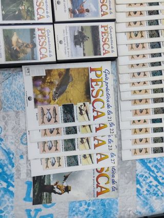 Cintas video vhs y revistas de pesca