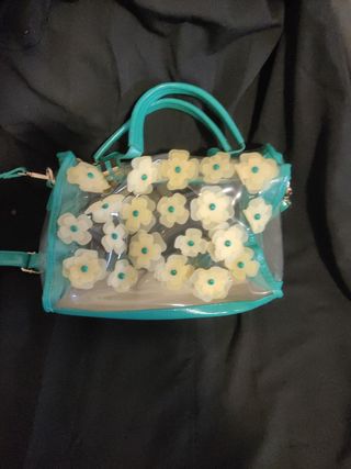BOLSOS TRANSPARENTES FLORES