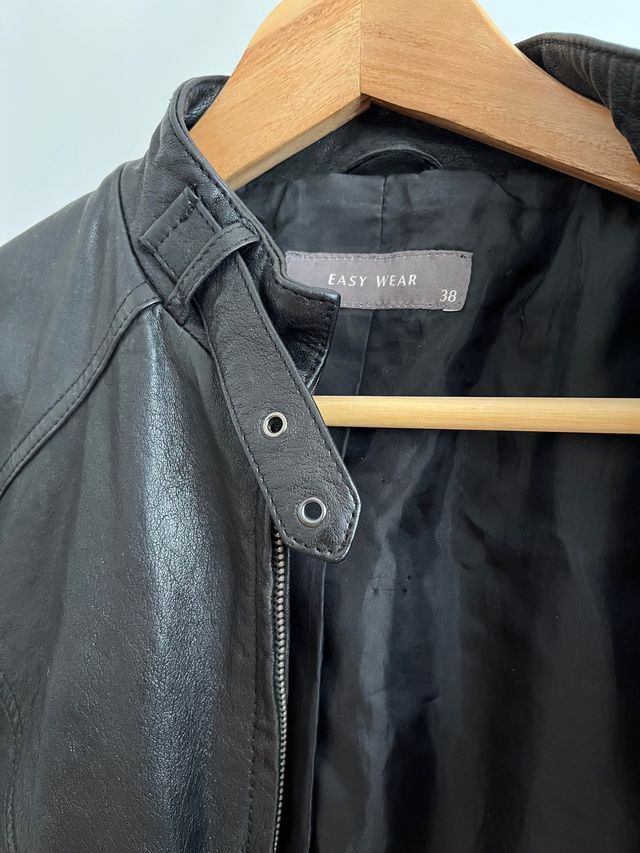 Chupa de cuero mujer.cazadora piel.Chaqueta marrón