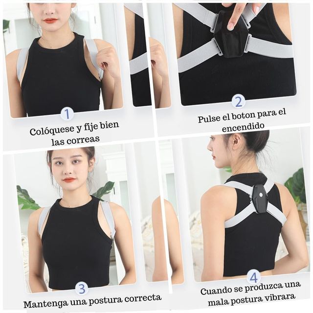 CORRECTOR DE ESPALDA CON VIBRACIÓN