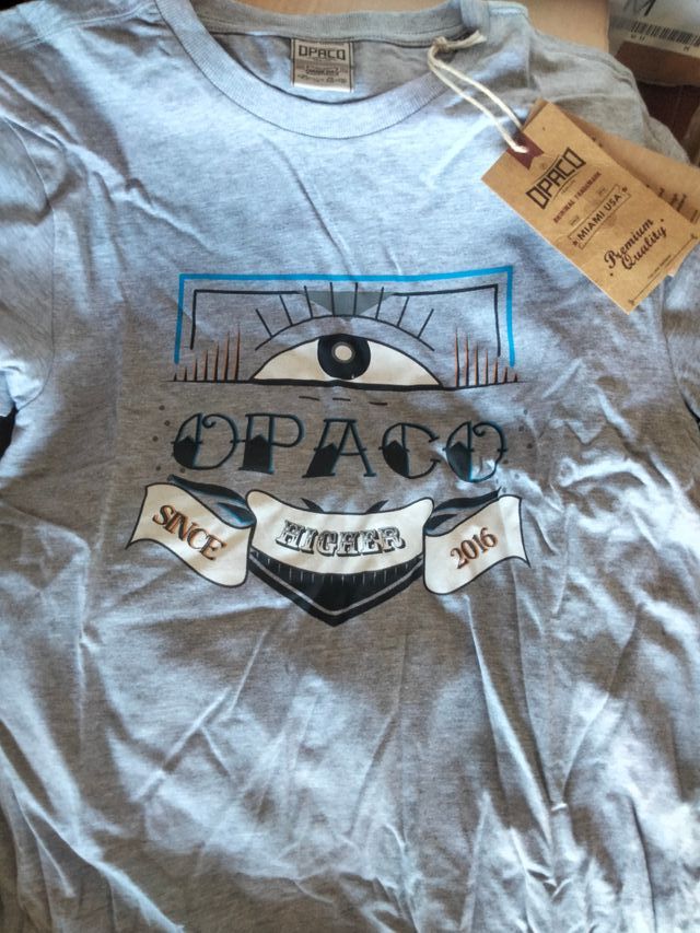 Maglietta a maniche corte uomo grigio marca opaco