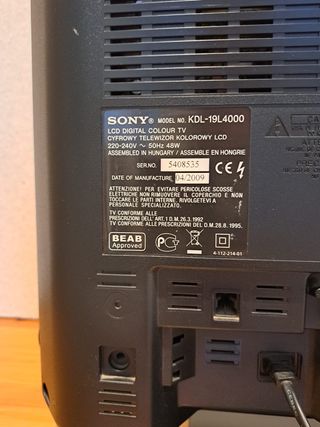 TV Sony Bravia 19’’