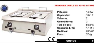Freidora industrial