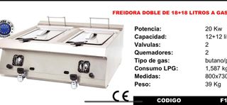 Freidora industrial