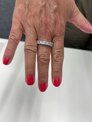 anillo alianza circonitas talla princesa