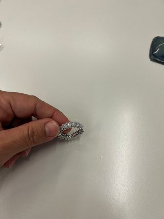 anillo alianza circonitas talla princesa