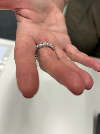 anillo alianza circonitas talla princesa