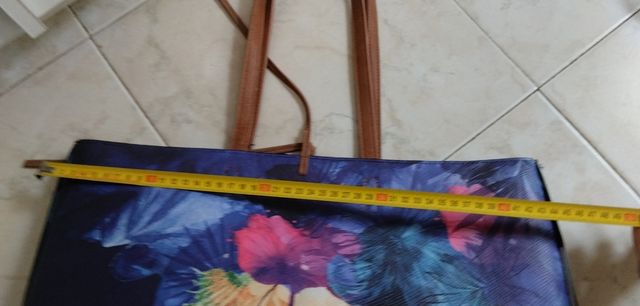 Borsa Desigual reversibile fantasia floreale