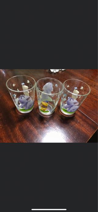 Bicchieri Disney insieme usati una volta