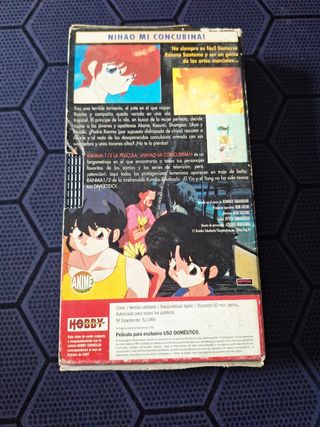 Película vhs Ranma½  NIHAO MI CONCUBINA!