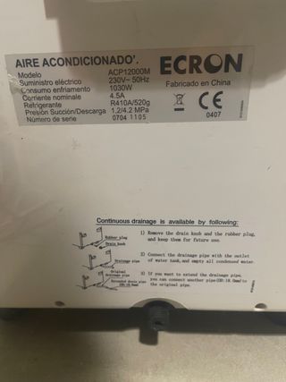 aire acondicionado portatil