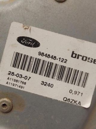 Elevalunas trasero derecho 984848-122 Ford Focus I