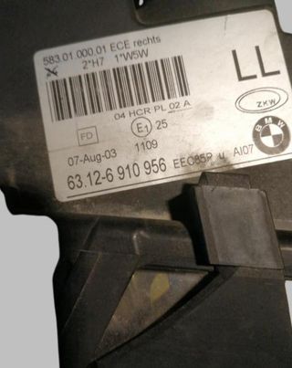 Faro derecho Bmw Serie 3 (E46, 2001) (2001) 320d (