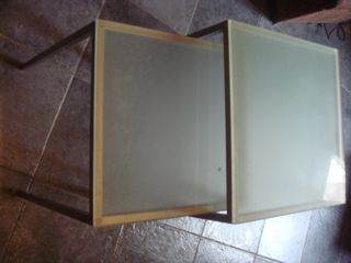 tavoli in vetro e acciaio inox