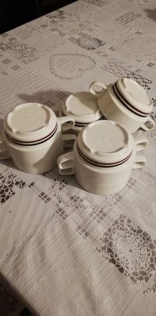 6 tazzoni in ceramica