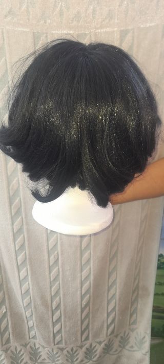 Peluca negra dragqueen gogo travesti dis