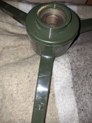 VOLANTE VEHÍCULO ANTIGUO, MILITAR