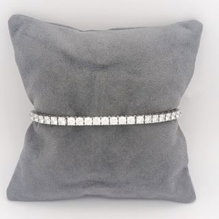 Pulsera Riviere de Oro Blanco con brillantes