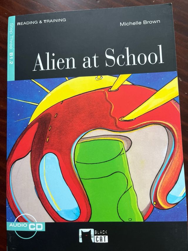 Alien at school.