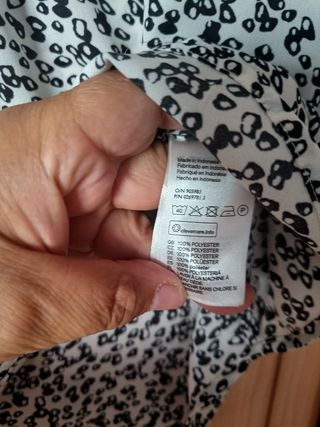Blusa mujer blanco y negro talla 44