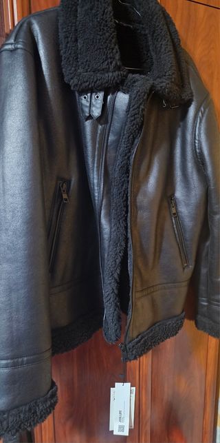 Cazadora hombre zara borreguito