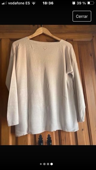 Jersey talla L Beige
