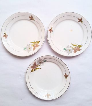 Bandeja y 3 platos San Claudio Oviedo.