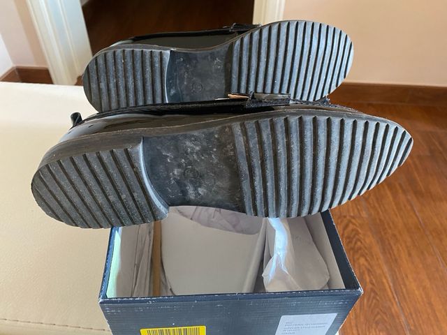 mocassino donna vernice nero