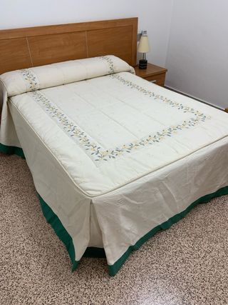 Edredón con cojines para cama 1,35 cm