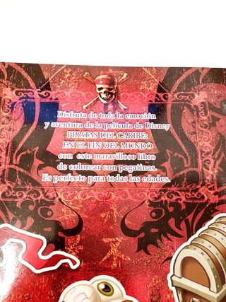 Piratas del caribe coloreo con pegatinas