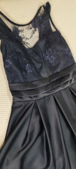 Vestido azul antracita (PARA BODA)