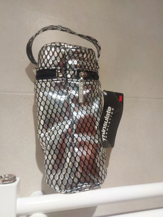Funda térmica plateada porta biberones