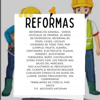 Reformas y reparaciones de albañilería 