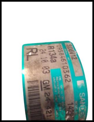 Compresor aire acondicionado 09584610362 Opel Comb