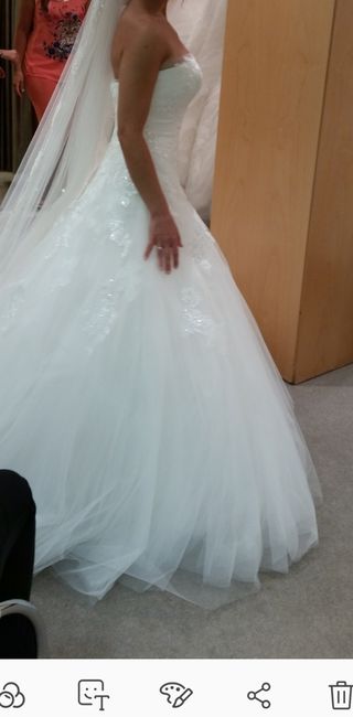 Vestido y velo de novia Pronovias
