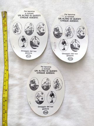 Adesivi Esso "Il Tigre e gli Sports" - Anni '80