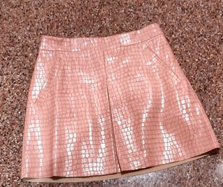 Falda efecto piel salmón 38 