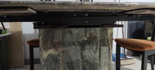 Mesa de mármol verde